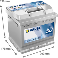 Varta C30 12V 530CCA(EN) 95RC VARTA FLD