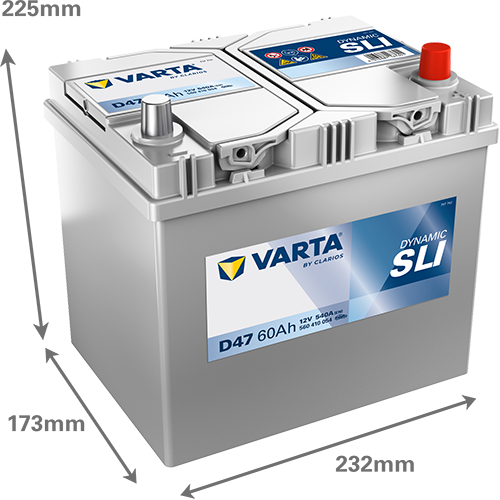 Varta D47 12V 540CCA(EN) 100RC VARTA FLD