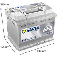 Varta N60 12V 640CCA(EN) VARTA EFB