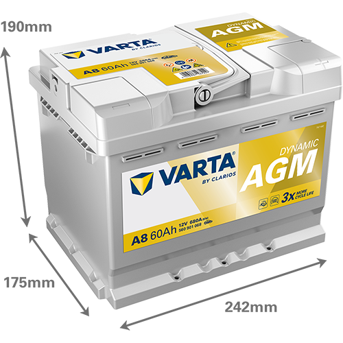 Varta A8 12V 680CCA(EN)125RC VARTA AGM