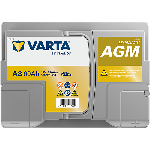 Varta D52 VARTA AGM BATTERY 12V 680 CCA