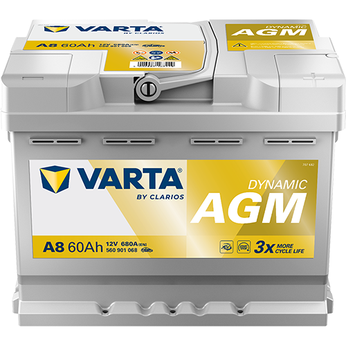 Varta D52 VARTA AGM BATTERY 12V 680 CCA