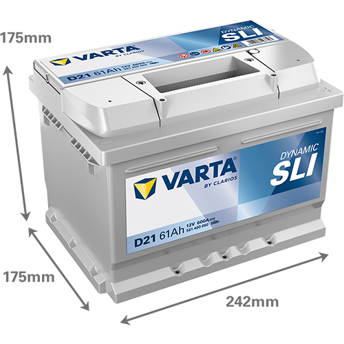 Varta D21 12V 600CCA(EN) 110RC VARTA FLD