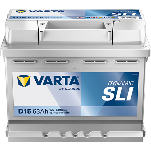 Varta D15 12V 610CCA(EN) 115RC VARTA FLD