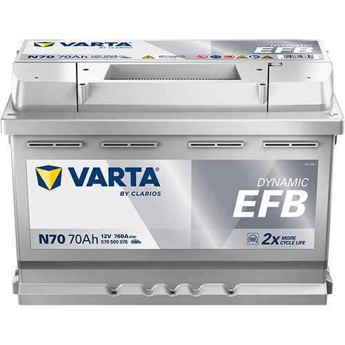Varta N70 12V 760CCA(EN) VARTA EFB