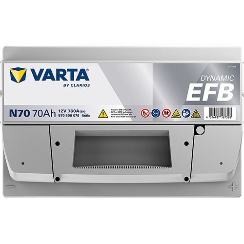 Varta N70 12V 760CCA(EN) VARTA EFB