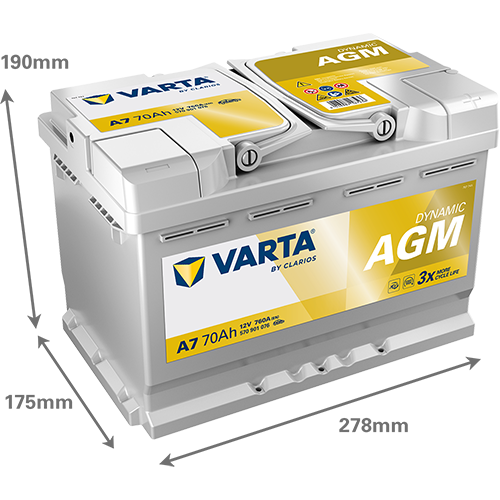Varta E39 VARTA AGM BATTERY 12V 760 CCA