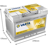 Varta E39 VARTA AGM BATTERY 12V 760 CCA