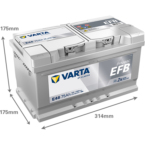 Varta E46 12V 730CCA(EN) 130RC VARTA EFB