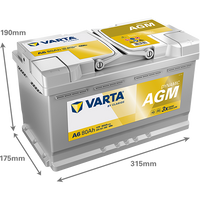 Varta A6 12V 800CCA(EN) 176RC VARTA AGM
