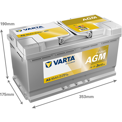 Varta A5 12V 850CCA(EN) 198RC VARTA AGM