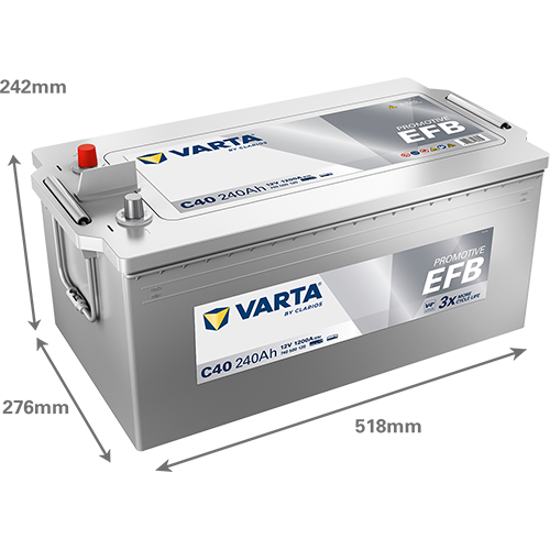 Varta C40 12V 1200CCA(EN) VARTA PRO EFB